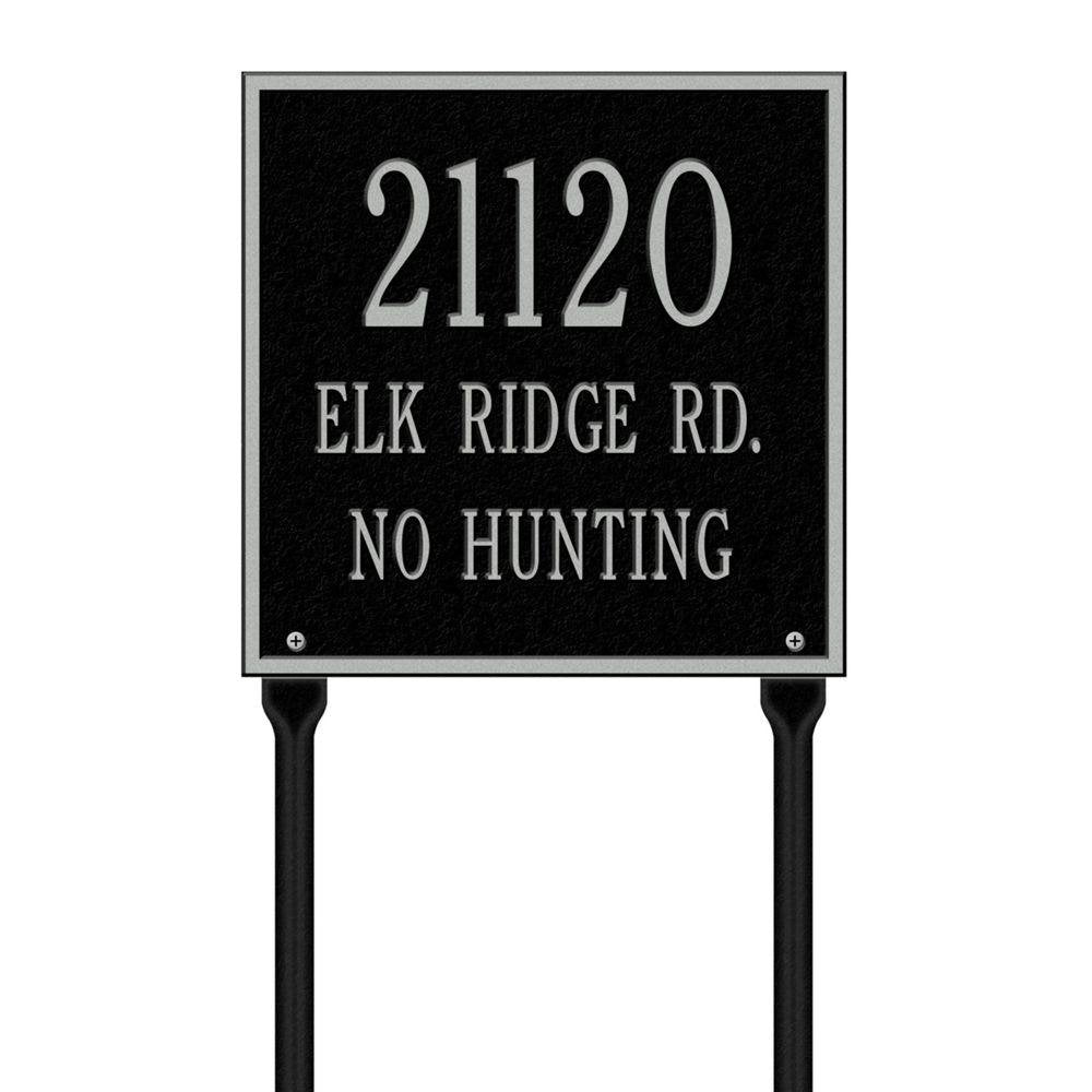 Whitehall 2115BS - Personalized Square Plaque - Standard - Lawn - 3 line