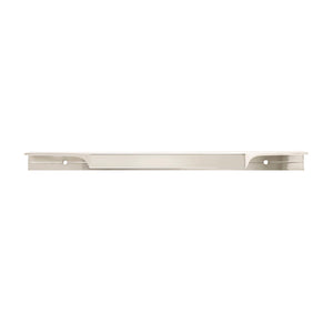 Amerock Cabinet Edge Pull Polished Nickel 8-9/16 inch (217 mm) Center to Center Extent 1 Pack Drawer Pull Drawer Handle Cabinet Hardware