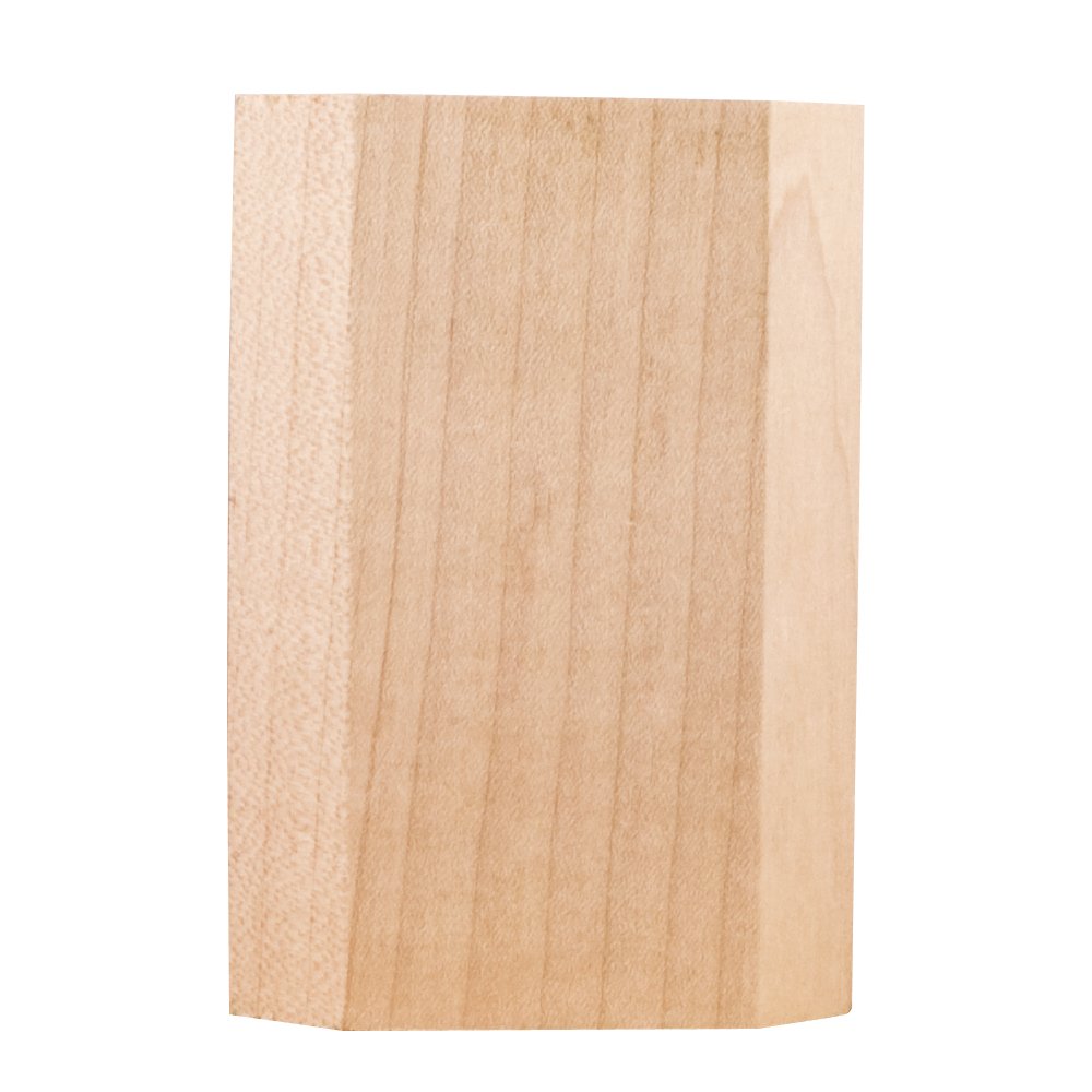 Hardware Resources TB4-POP 2-3/4" W x 1" D x 4" H Poplar Beveled Transition Block