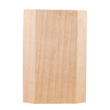 Hardware Resources TB4-POP 2-3/4" W x 1" D x 4" H Poplar Beveled Transition Block