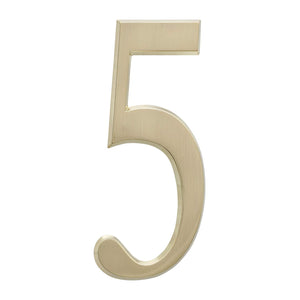 Whitehall 11215 -  4.75" Number 5 Satin Brass