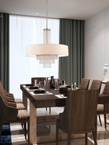 Livex Lighting 51037-91 Transitional Five Light Pendant from Carlisle Collection in Pwt, Nckl, B/S, Slvr. Finish, Brushed Nickel