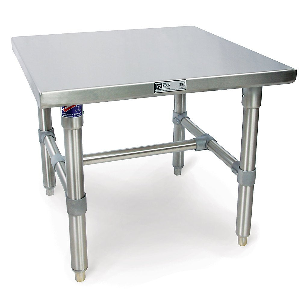 John Boos S16MS08 Stainless Steel Equipment Stands - 30X20x20" Top W/Stainless Base