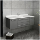 Fresca FCB6148WH-UNS-CWH-U Cabinet with Undermount Sink