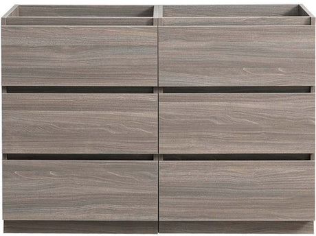 Fresca FCB93-2424MGO-D Fresca Lazzaro 48" Gray Wood Free Standing Double Sink Modern Bathroom Cabinet