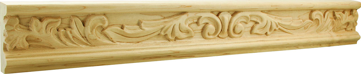 Hardware Resources FDLROS3OK 4" W x 7/8" D x 4" H Oak Fleur-de-lis Rosette