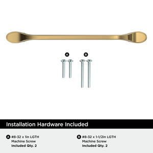 Amerock BP21938CZ Champagne Bronze Cabinet Pull 6-5/16 inch (160mm) Center-to-Center Cabinet Hardware Ravino Furniture Hardware Drawer Pull