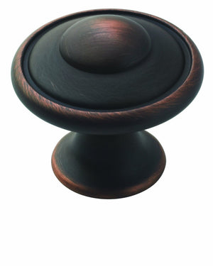 Amerock Cabinet Knob Oil Rubbed Bronze 1-3/16 inch (30 mm) Diameter Everyday Heritage 10 Pack Drawer Knob Cabinet Hardware