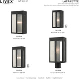 Livex Lighting 27413-04 Lafayette 1 Light 14 inch Black Outdoor Wall Lantern