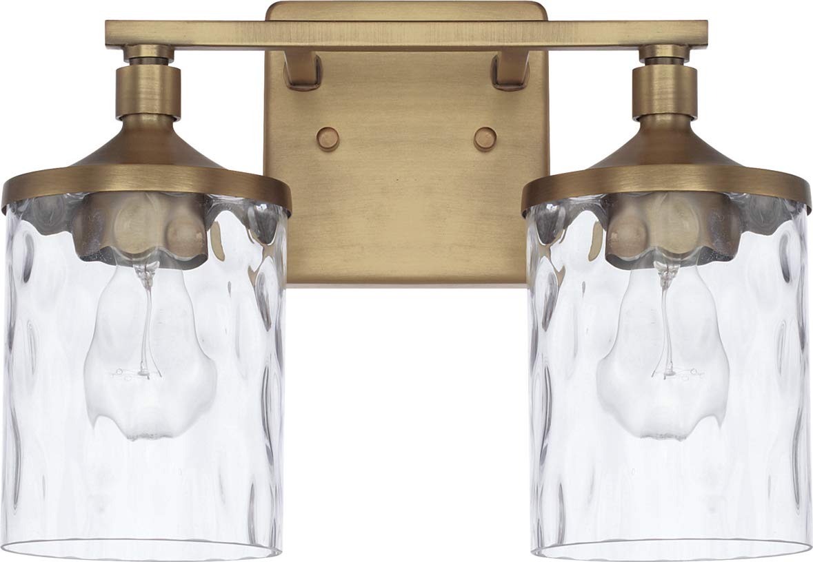 Capital Lighting 128821AD-451 Colton 2 Light Vanity Aged Brass