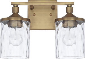 Capital Lighting 128821AD-451 Colton 2 Light Vanity Aged Brass