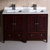 Fresca FCB20-2424ES-CWH-U Double Sink Cabinets with Sinks