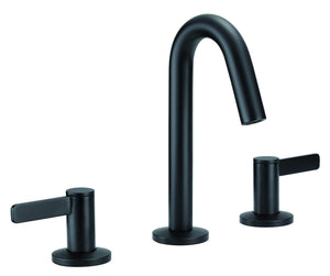 Gerber D303130BS Satin Black Amalfi Two Handle Widespread Lavatory Faucet