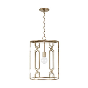 Capital Lighting 338911AD Jordyn 1 Light Pendant Aged Brass