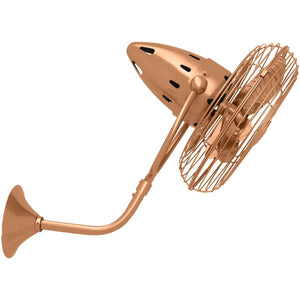 Matthews Fan BP-BRCP-MTL Bruna Parede wall fan in Brushed Copper finish.