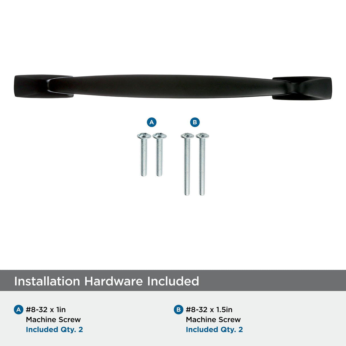 Amerock Cabinet Pull Black Bronze 6-5/16 inch (160 mm) Center to Center Highland Ridge 1 Pack Drawer Pull Drawer Handle Cabinet Hardware