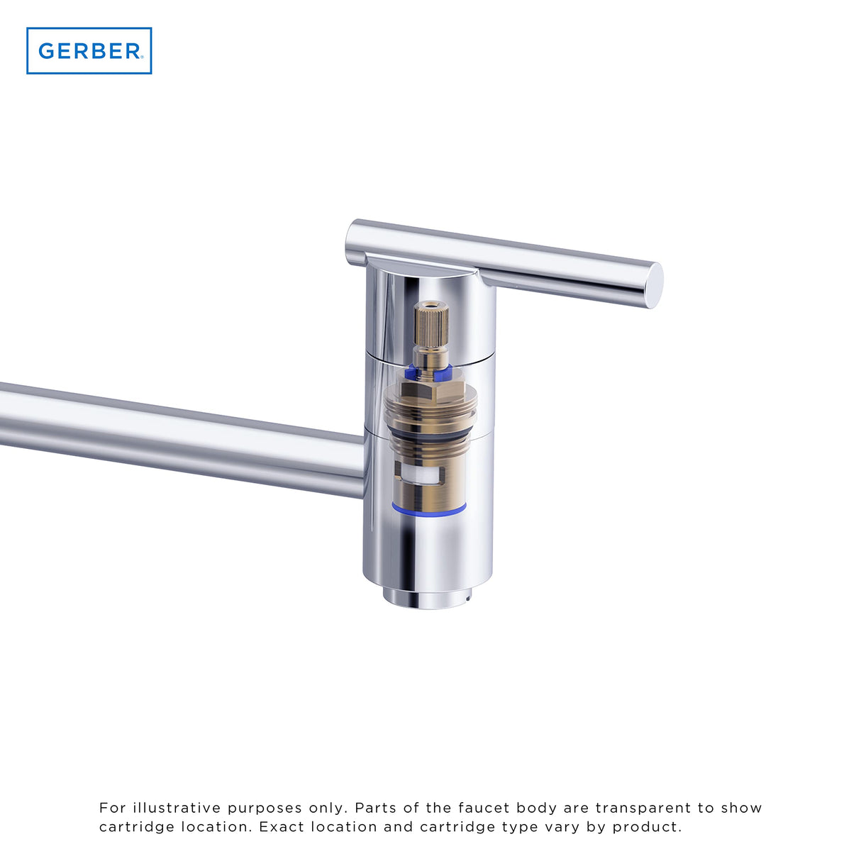 Gerber D205057BS Satin Black Opulence Wall Mount Pot Filler