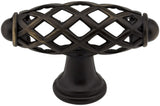 Jeffrey Alexander 749SIM 2-5/16" Overall Length Distressed Antique Silver Birdcage Tuscany Cabinet "T" Knob