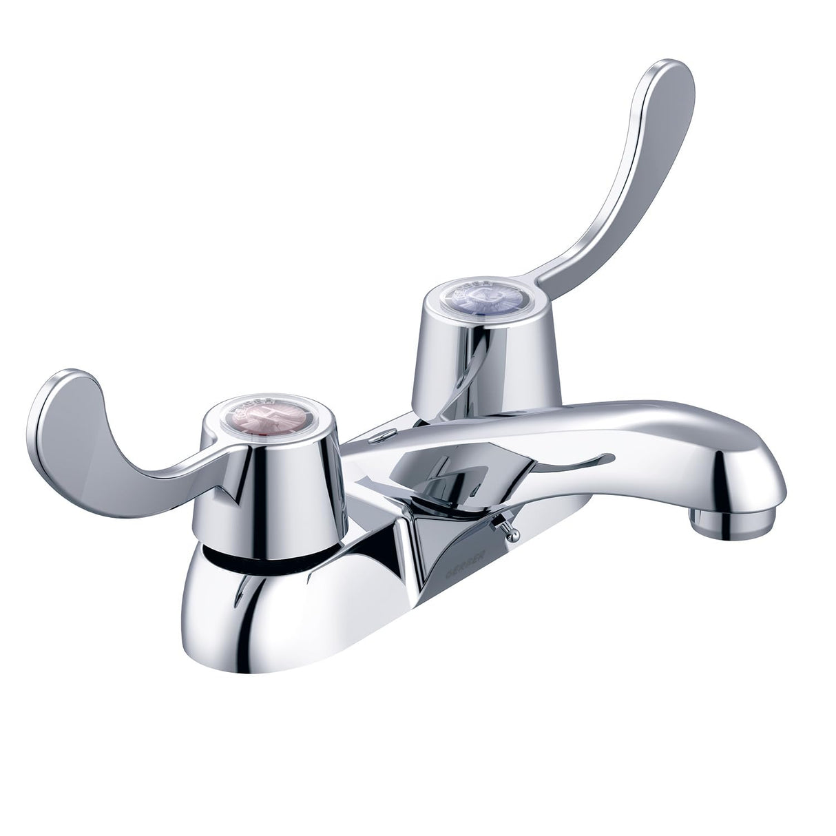 Gerber G004341166 Chrome Classics Two Metal Handle Centerset Lavatory Faucet W...