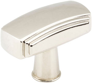 Jeffrey Alexander 519NI 1-9/16" Overall Length Polished Nickel Rectangle Delgado Cabinet Knob