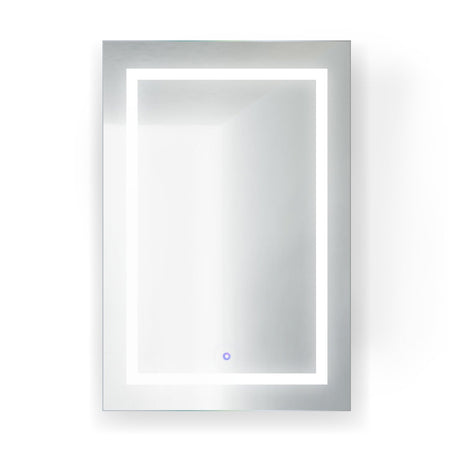 Krugg Icon 2436 Icon Collection Icon2436 24" x 36" Rectangle LED Bathroom Mirror with Defogger and Dimmer