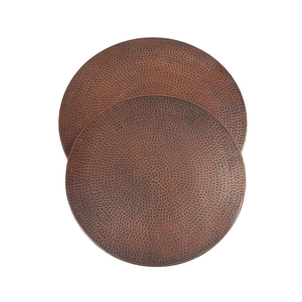 Premier Copper Products LS18DB 18-Inch Hand Hammered Copper Lazy Susan, Oil Rubbed Bronze