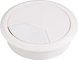 Hardware Resources 69000WH White 3 Piece Adj. Spring Closure Grommet for 75 mm Diameter Hole