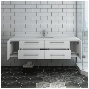 Fresca FCB6160ES-UNS-CWH-U Cabinet with Integrated  Sink