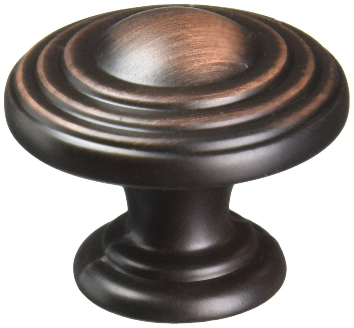 Jeffrey Alexander 137DBAC 1-1/4" Diameter Brushed Oil Rubbed Bronze Stacked Bremen 2 Cabinet Knob