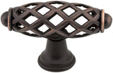 Jeffrey Alexander 749DBAC 2-5/16" Overall Length Brushed Oil Rubbed Bronze Birdcage Tuscany Cabinet "T" Knob