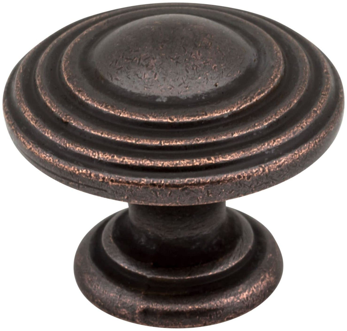 Jeffrey Alexander 137DMAC 1-1/4" Diameter Distressed Oil Rubbed Bronze Stacked Bremen 2 Cabinet Knob