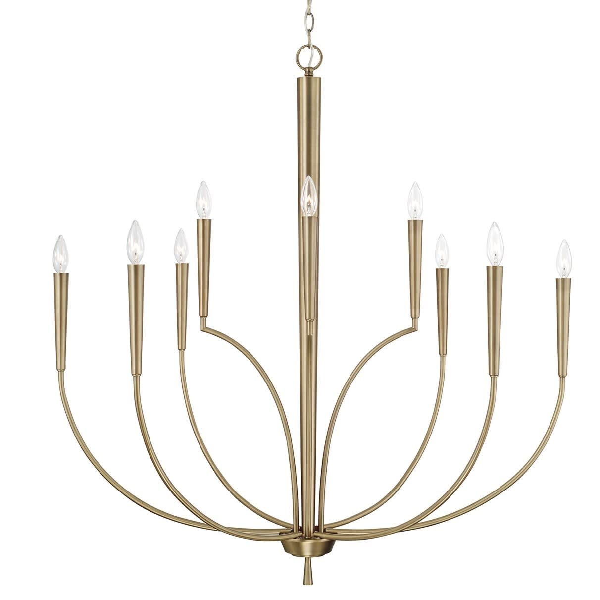 Capital Lighting 445901AD Holden 10 Light Chandelier Aged Brass