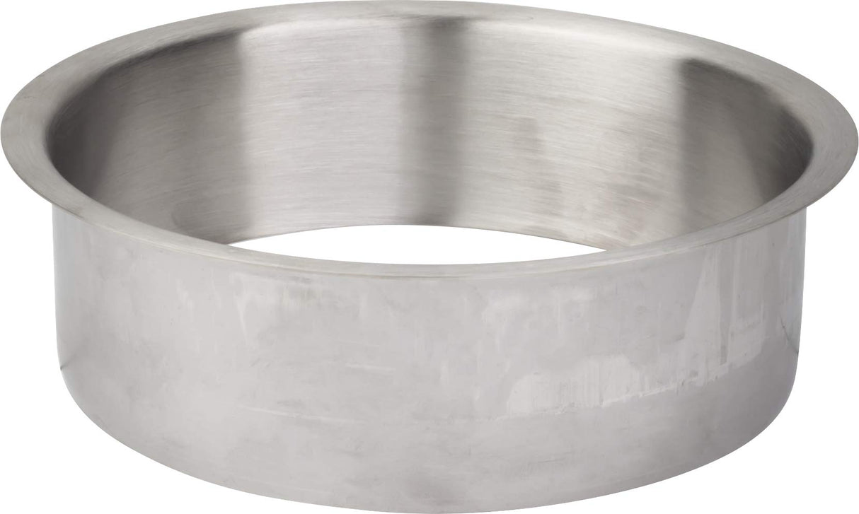 Hardware Resources TCR6-SS 6" Diameter 2" Height Brushed Stainless Steel Trash Can Ring