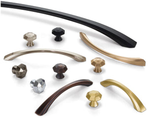 Jeffrey Alexander 678-128BG 128 mm Center-to-Center Brushed Gold Wheeler Cabinet Pull