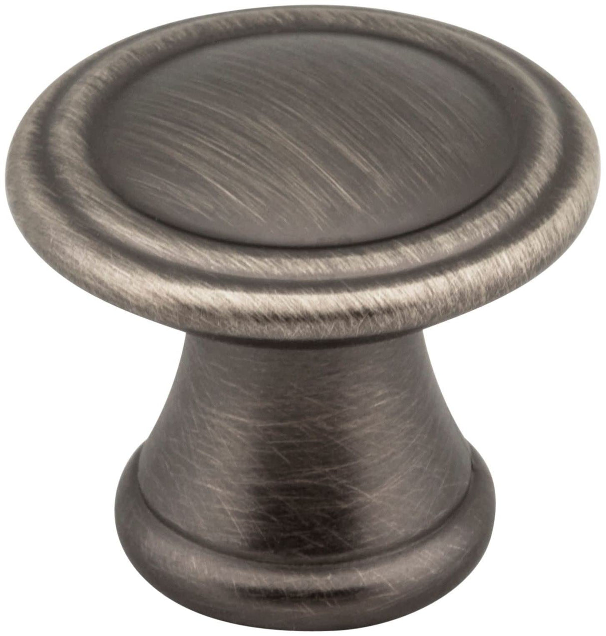 Jeffrey Alexander Z110-BNBDL 1-3/16" Diameter Brushed Pewter Chesapeake Cabinet Knob