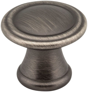 Jeffrey Alexander Z110-BNBDL 1-3/16" Diameter Brushed Pewter Chesapeake Cabinet Knob
