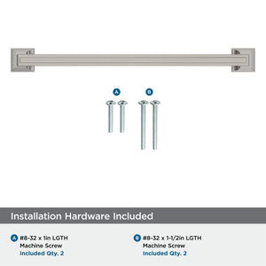 Amerock BP53535G10 Satin Nickel Cabinet Pull 8 in (203 mm) Center-to-Center Cabinet Handle Mulholland Drawer Pull Kitchen Cabinet Handle Furniture Hardware