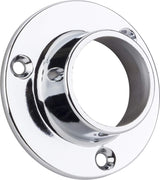 Hardware Resources M7360-CH Chrome Closed Screw-In Mounting Bracket for 1-5/16" Round Closet Rods