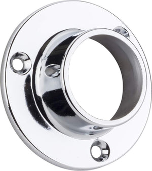 Hardware Resources M7360-CH Chrome Closed Screw-In Mounting Bracket for 1-5/16" Round Closet Rods