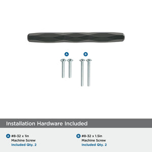 Amerock Cabinet Pull Black Bronze 3 inch (76 mm) Center to Center St. Vincent 1 Pack Drawer Pull Drawer Handle Cabinet Hardware