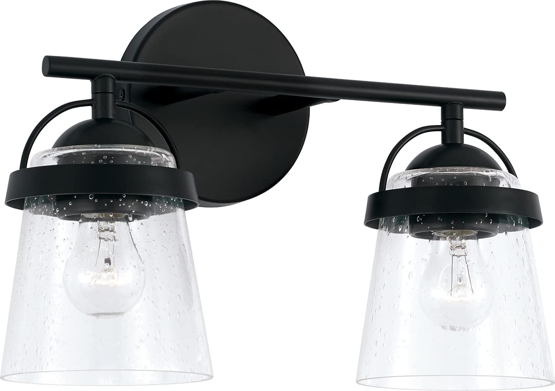 Capital Lighting 147021MB-534 Madison 2 Light Vanity Matte Black