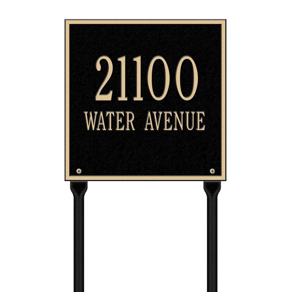 Whitehall 2114BG - Personalized Square Plaque - Standard - Lawn - 2 line