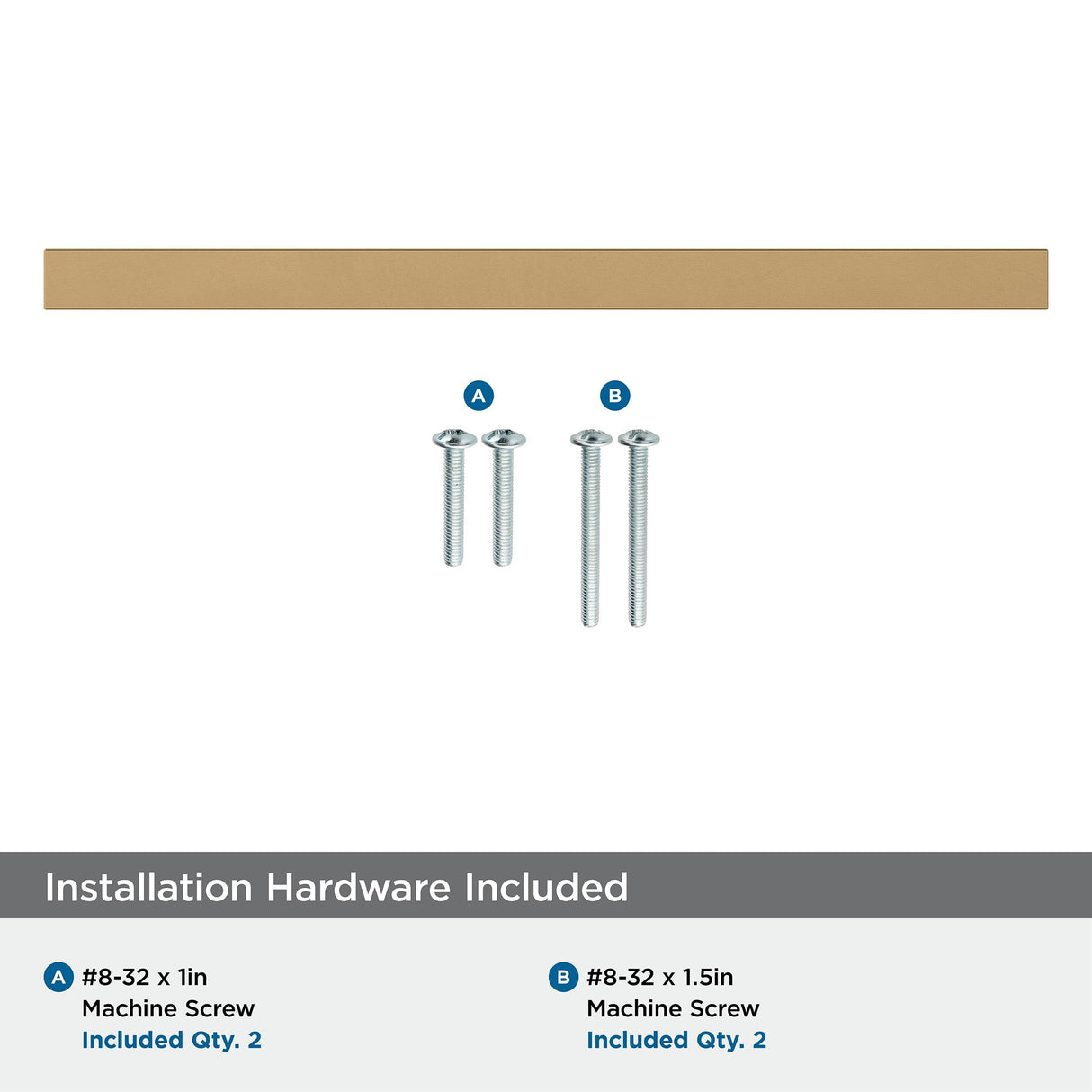 Amerock Cabinet Pull Champagne Bronze 6-5/16 inch (160 mm) Center-to-Center Monument 1 Pack Drawer Pull Cabinet Handle Cabinet Hardware