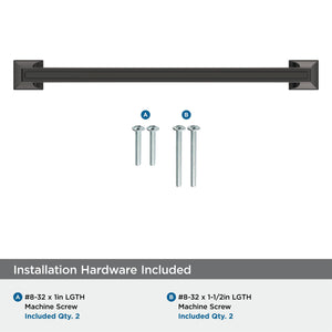 Amerock BP53535BBR Black Bronze Cabinet Pull 8 in (203 mm) Center-to-Center Cabinet Handle Mulholland Drawer Pull Kitchen Cabinet Handle Furniture Hardware