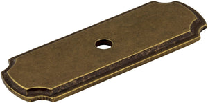 Jeffrey Alexander B812-AEM 2-13/16" Lightly Distressed Antique Brass Knob Backplate