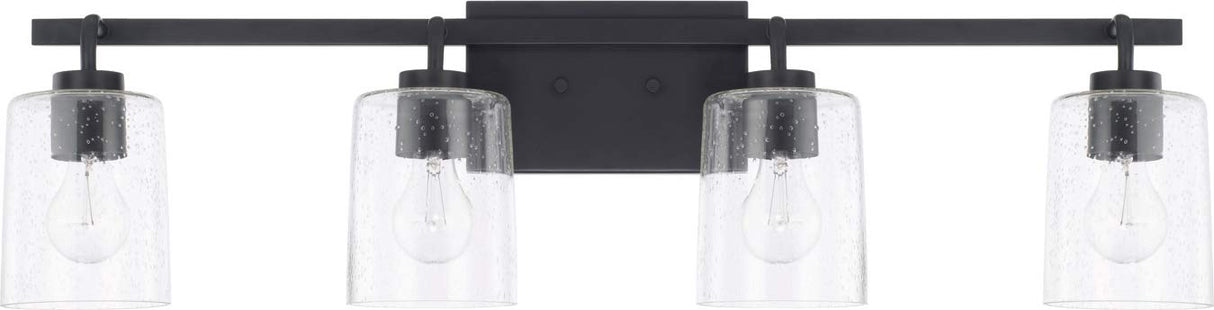 Capital Lighting 128541MB-449 Greyson 4 Light Vanity Matte Black