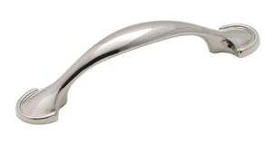 Amerock Cabinet Pull Polished Chrome 3 inch (76 mm) Center to Center Everyday Heritage 1 Pack Drawer Pull Drawer Handle Cabinet Hardware