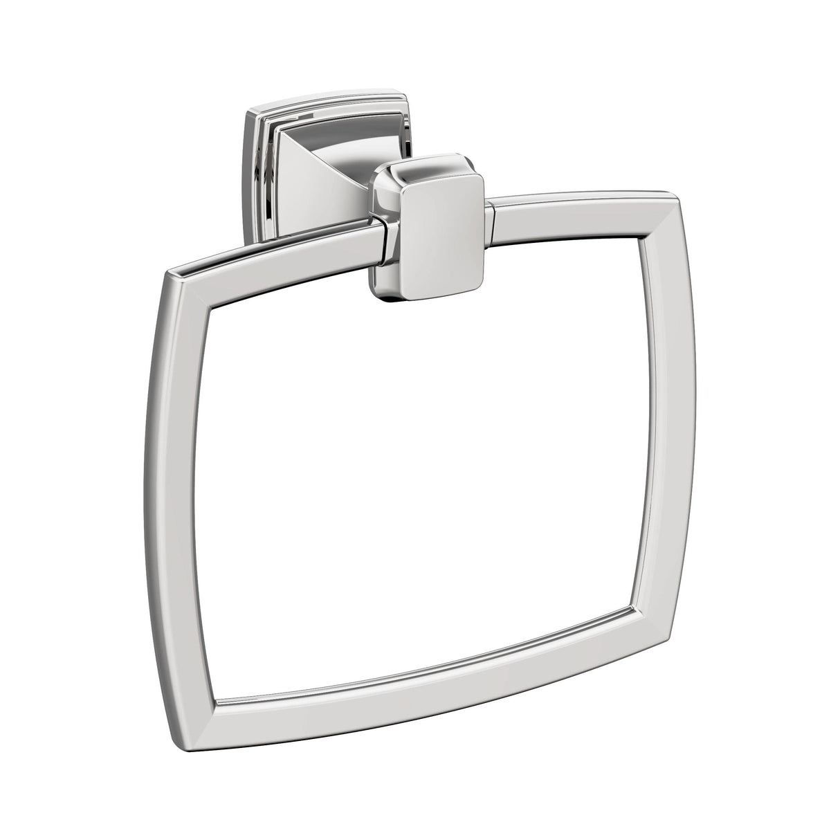 Amerock BH3603226 Chrome Towel Ring 6-13/16 in (173 mm) Length Towel Holder Revitalize Hand Towel Holder for Bathroom Wall Small Kitchen Towel Holder Bath Accessories