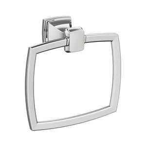 Amerock BH3603226 Chrome Towel Ring 6-13/16 in (173 mm) Length Towel Holder Revitalize Hand Towel Holder for Bathroom Wall Small Kitchen Towel Holder Bath Accessories