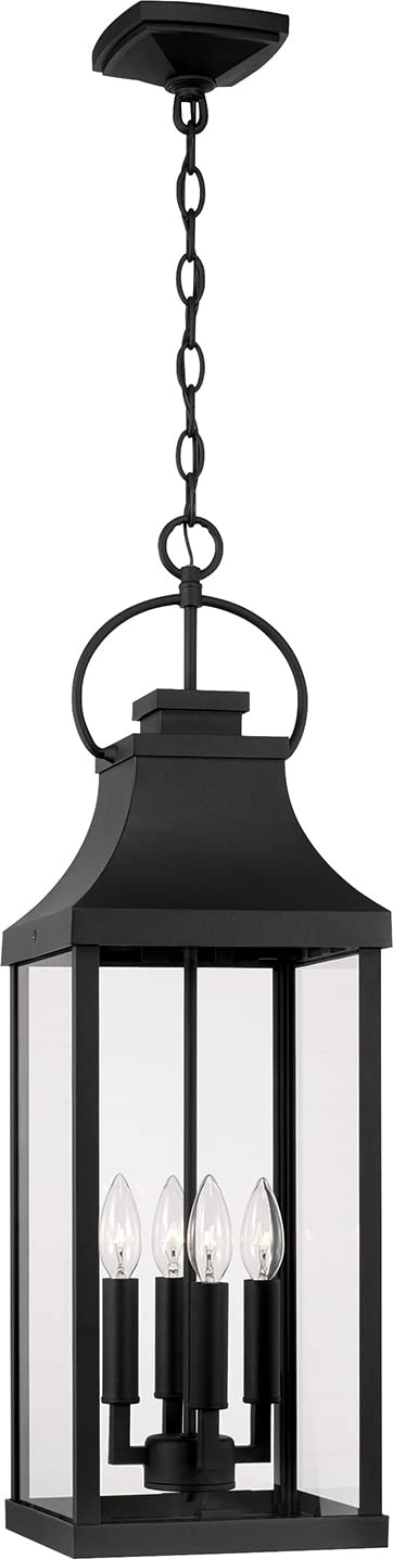 Capital Lighting 946442BK Bradford 4 Light Outdoor Hanging Lantern Black